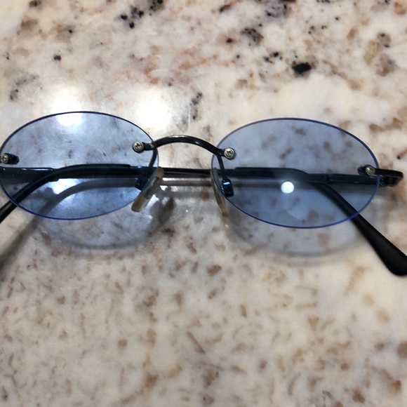 Blue spectacles sunglasses throwback - Picture 5 of 5